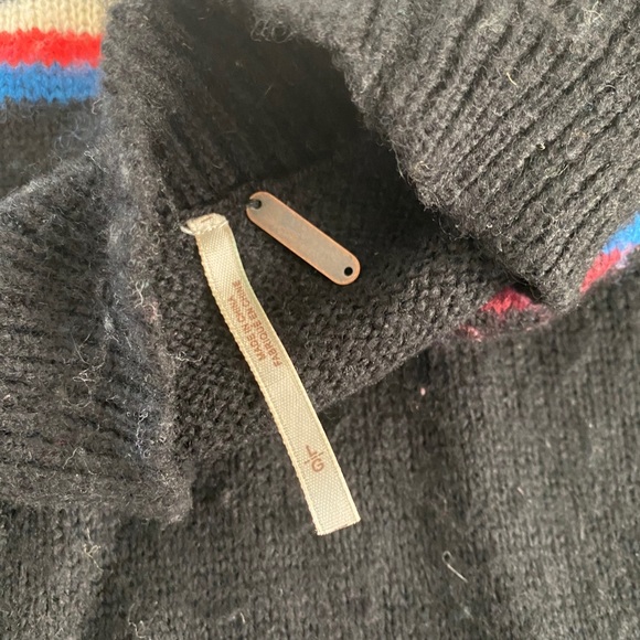 Free People Wool Acrylic mock neck raglan sweater - Picture 2 of 4